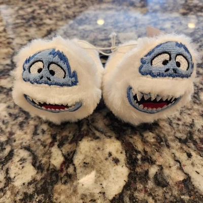 BUMBLE отвратительный снеговик ребенка ясельного возраста тапочки Рудольф белый размер 1 - новый с Ярлыками - Изображение 1 из 4