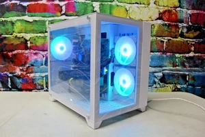 Custom RGB Gaming Desktop PC Intel Core i7 3.40 Quad 16 GB SSD Nvidia 1660 Super - Picture 1 of 10