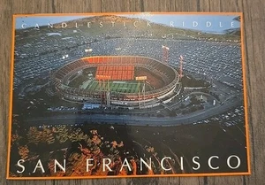 Aigma candelabro postal vintage de los 49ers de San Francisco  - Imagen 1 de 2