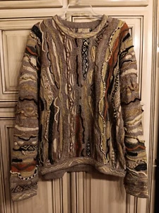 Coogi Sweater Mens L Classic Vintage Brown Earth Tone - Large! - Picture 1 of 12