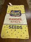 Vintage Royal Superfine Selection Double-Sided Cloth Seed Corn Sack Purple Stars