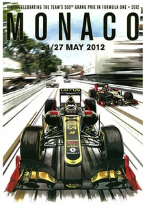 Póster Monaco Grand Prix F1 Vintage Retro Alta Calidad A3 y A4 - Imagen 1 de 5