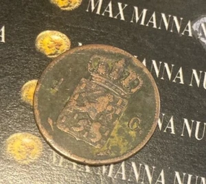 NETHERLANDS CENT COPPER 1823 COD. Z-7 - Picture 1 of 4