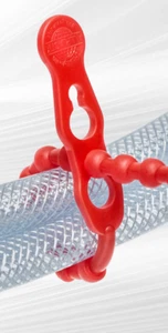 50 Stück Blitzbinder/Kabelbinder  lösbar  320 mm x 4,4 mm  rot  NEU - Bild 1 von 1