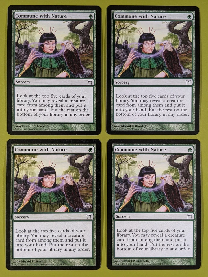 Commune with Nature x4 Champions of Kamigawa 4x Magic the Gathering MTG - Image 1 of 1