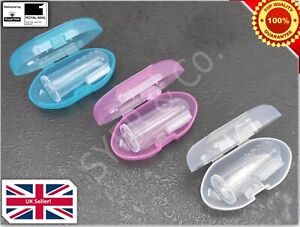 Baby Soft Silicone Finger Toothbrush Teether with Case