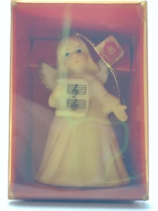 1984 VTG Eberling Reuss Silent Night Singing Musical Angel Christmas Ornament - Bild 1 von 5