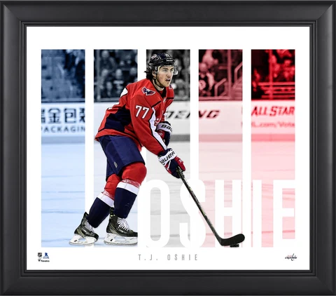T.J. Oshie Washington Capitals Framed 15x17 Player Panel Collage Cover