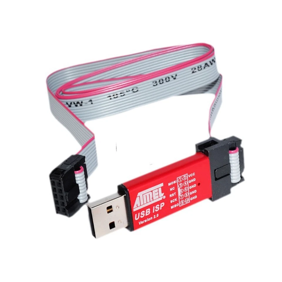 1PCS Mini USBISP USBASP Programmer Aluminum for 51 ATMEL AVR NEW M - Image 1 of 1