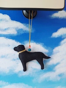 Labrador Retriever Coche Colgante Espejo Retrovisor Colgante Adorno Coche Dije Regalo - Imagen 1 de 2