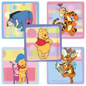 Winnie the Pooh Stickers x 5  - Party Supplies Favours Winnie Birthday Party 
