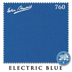 7' Simonis 760 Pool Billiard Table Cloth - Electric Blue - AUTHORIZED DEALER - Picture 1 of 3