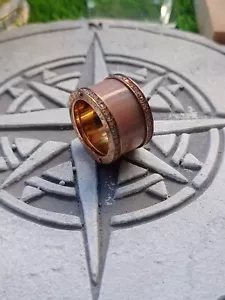 MICHAEL KORS Wide Ring 14ct Rose Gold Plated, UK Ring Size N1/2 USA Size 7 - Picture 1 of 6