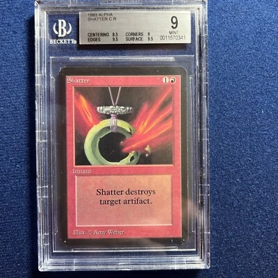 MTG Alpha Shatter C R BGS 9  MINT  (9.5 surface and edges)  1993 - Image 1 of 2