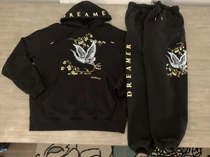 Rare YoungLA Dreamer Full set Hoodie Sz M & Sweatpants Sz L Crane Design Men - Picture 1 of 14