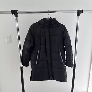 Zara Kids boys Navy Blue Long Winter Jacket with Reglan Sleeves Size 13/14 - Picture 1 of 12