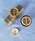 Vintage Compass & Matchsafe Lot Marbles, US Army, Etc.