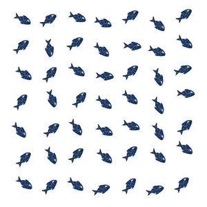 Set of 100 Blue Glitter Fish Paper Confetti Ocean Animal Table Decor for Unde... - Picture 1 of 6