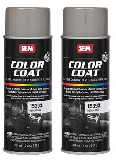 SEM 15393, Medium Gray, Color Coat Vinyl Paint, Aerosol (2 Pack) - Image 1 of 1