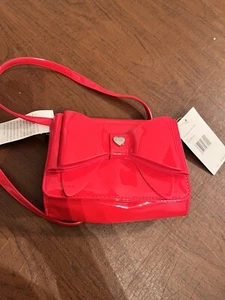NWT Betsy Johnson  Bow Red Purse Handbag Shoulder Strap - Picture 1 of 10