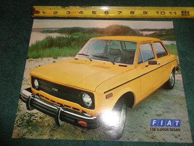 Fiat 128 1978 sedán de 2 puertas folleto de ventas/folleto de sala de exposición del distribuidor original Foto 1 de 2