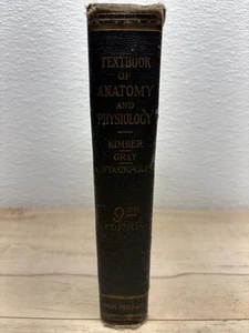 Vintage 1935 Textbook Of Anatomy And Physiology 9th Edition Hardcover - Picture 1 of 23