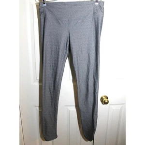Athleta Gray Herringbone Leggings sz L Tall - Picture 1 of 3