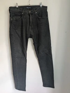 Levi's 512 Black/Grey Denim Slim Taper Leg Jeans 31W 32L (T31) - Picture 1 of 8