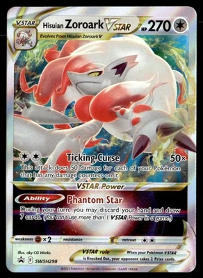 Hisuian Zoroark VSTAR SWSH: Sword & Shield Promo Cards SWSH298 NM Pokémon TCG - Image 1 of 2