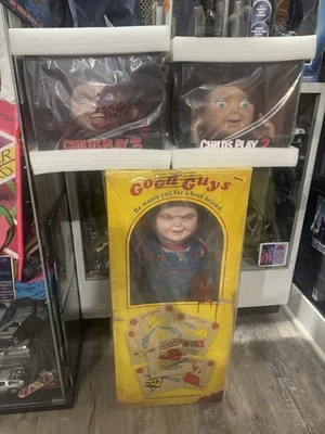 Trick or Treat Studio Ultimate Chucky Doll ¡Nueva Completa con Cabezas Extra! Foto 1 de 4