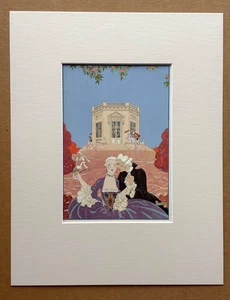 Original George Barbier 1928 Hand-Colored Pochoir Print: "Les Indolents" - Picture 1 of 3