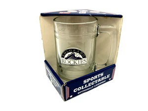 Colorado Rockies Glass Colonial Tankard Pewter Handcrafted Emblem made in USA - Picture 1 of 7