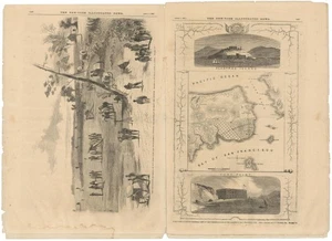 1862 Map and View of San Francisco Coastal Defenses, Civil War Era, Alcatraz - Picture 1 of 9