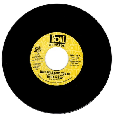 TOBI LEGEND Time Will Pass You By - Northern Soul 45 (Outta Sight) 60s 7" Vinyl - image 1 of 3