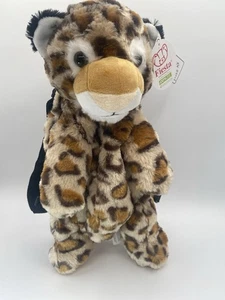 Fiesta Travel Buddies Leopardo Guepardo Mochila de Peluche 16” Animal de Peluche Nuevo con Etiquetas - Imagen 1 de 10