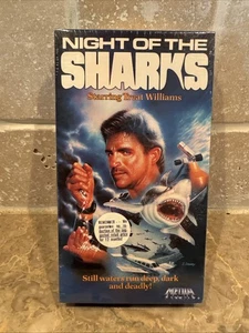 NEW Night of the Sharks (VHS, 1990) Treat Williams RARE Sealed OOP MEDIA - Imagen 1 de 7