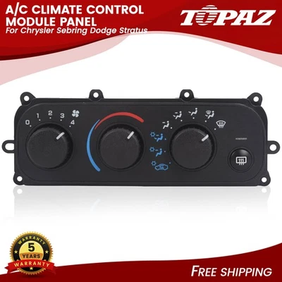 A/C Climate Control Module Panel for Chrysler Sebring Dodge Stratus 2001-2006 - Image 1 of 4