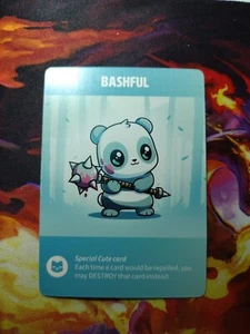 Tic Tac K.O. (2023) Cute Vs Evil, Special Cute Card, BASHFUL, Hard to Find, Rare - Picture 1 of 2