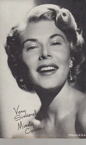 MINDY CARSON SINGER EXHIBIT SUPPLY-PENNY ARCADE CARD 1946-1960 - Picture 1 of 2