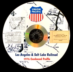 Union Pacific 1976 Los Angeles and Salt Lake Railroad Profiles PDF Pages on DVD - Picture 1 of 8