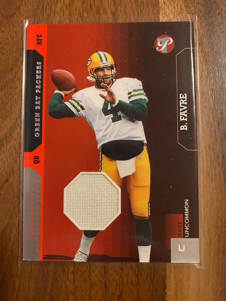 A56,076 - 2005 Topps Pristine #145 Brett Favre Jersey/500 Uncommon - Image 1 of 1