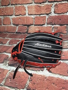 Akadema Torino Series 11.5" Red Black Infield Baseball Glove LHT - Picture 1 of 10