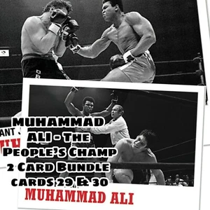 2021 Topps MUHAMMAD ALI - The People’s Champ 2 Card Bundle Cards #29-30 Pre-Sale - Picture 1 of 4