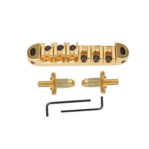 Tune-o-Matic Roller Saddle Bridge Nuts for Les Paul LP SG ES Black/Chrome/Gold - Picture 1 of 6