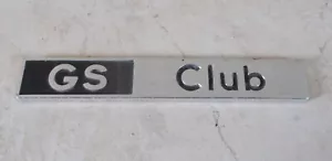 Vintage CITROEN GS CLUB monogram emblem badge sign car vtg automobile metal - Picture 1 of 2