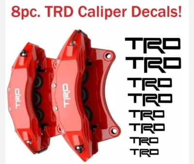 TRD Brake Caliper Decal Vinyl Sticker Toyota Racing Development Sport Tundra  - Image 1 of 3