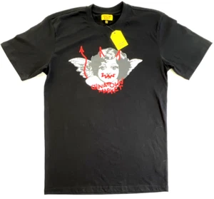 Chinatown Market Men's Large 100% Cotton Black T-Shirt Angel / Devil NWT - Picture 1 of 16