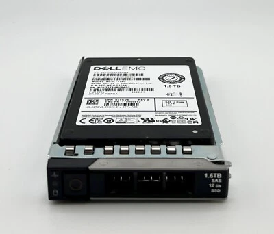 Dell 1.6TB 12G SAS SFF (2.5-Inch) Mixed Use SSD 3TCV6 - Image 1 of 4
