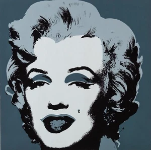 NEW Andy Warhol Marilyn Munroe Collection Art Poster Print Wall Art Canvas Grey - Picture 1 of 4