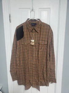 Camisa para hombre Daniel Cremieux 2XL grande cepillado algodón a cuadros botones manga larga XXL - Imagen 1 de 4
